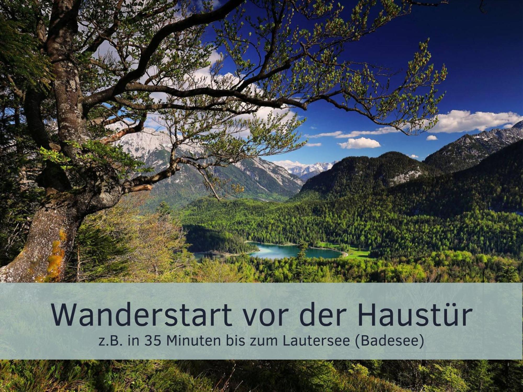 Die Karwendelsuite - 5 Sterne Fewo Mit Bestem Bergblick, Zentrumsnah & Ruhig Gelegen, Familienfreundlich Mittenwald Eksteriør billede