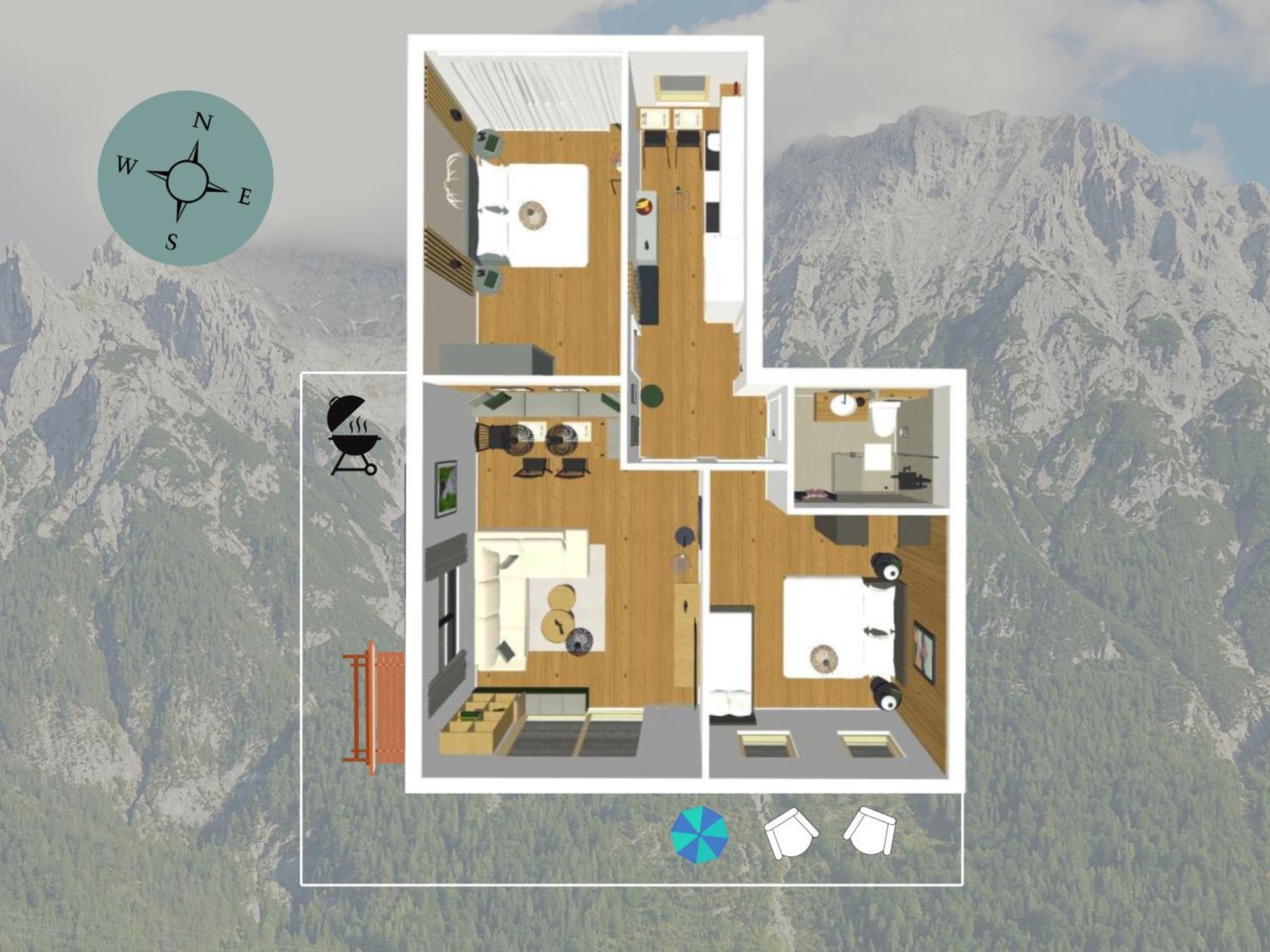 Die Karwendelsuite - 5 Sterne Fewo Mit Bestem Bergblick, Zentrumsnah & Ruhig Gelegen, Familienfreundlich Mittenwald Eksteriør billede